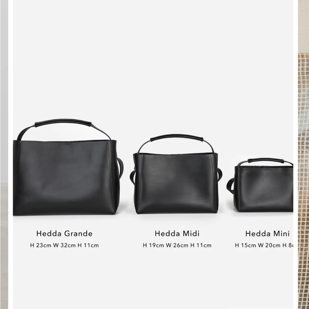 Flattered Hedda Grande Handbag Leather Black - Picture 7 of 15